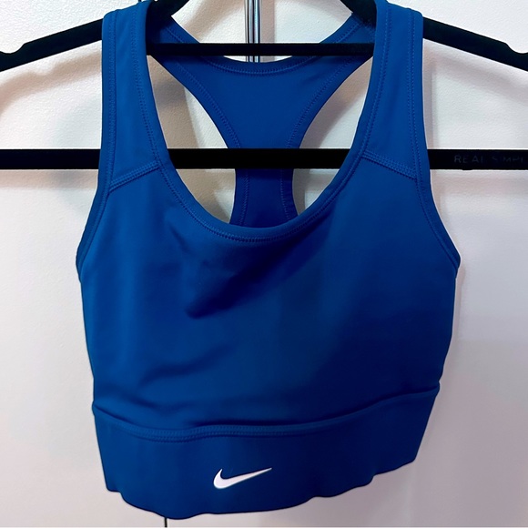 Nike Dri-Fit Blue Sports Bra - Picture 1 of 3